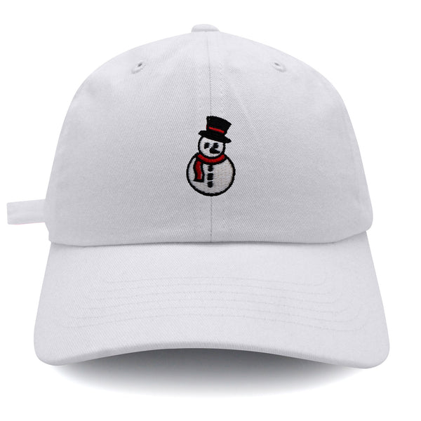 Snowman Dad Hat Embroidered Baseball Cap Winter Christmas