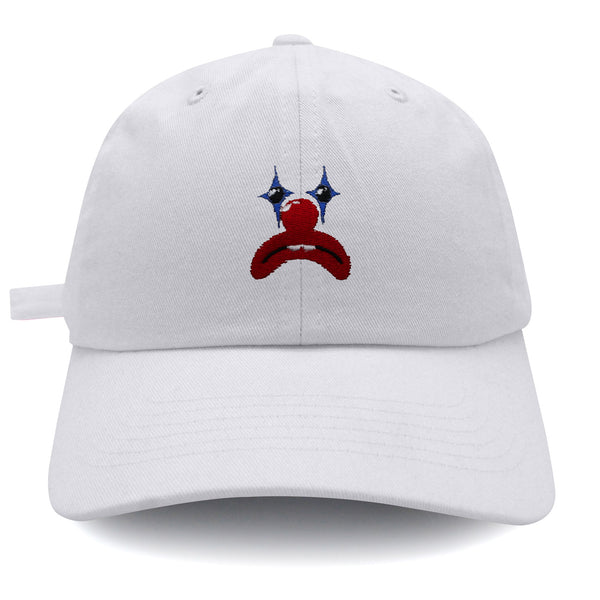 Clown Face Dad Hat Embroidered Baseball Cap Circus Sad