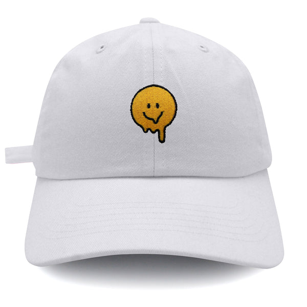 Melted Smile Dad Hat Embroidered Baseball Cap Sad Face