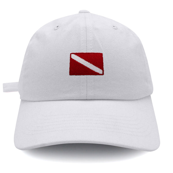 Diving Flag Dad Hat Embroidered Baseball Cap Flag Symbol