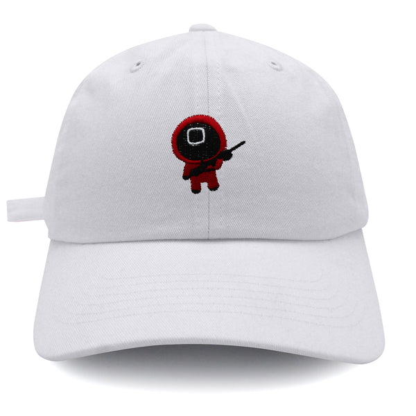 Squidman Dad Hat Embroidered Baseball Cap Game Death