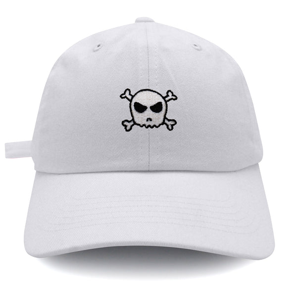 Skull Dad Hat Embroidered Baseball Cap Scary Bone