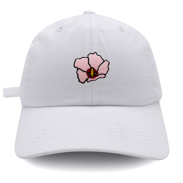 Rose of Sharon Dad Hat Embroidered Baseball Cap Hibiscus Hawaii