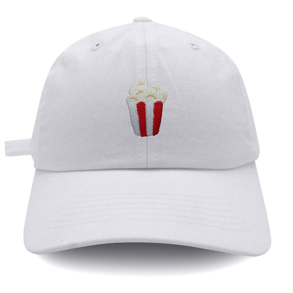 Popcorn Dad Hat Embroidered Baseball Cap Theater Foodie