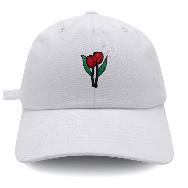 Tulips Dad Hat Embroidered Baseball Cap Flower Plant