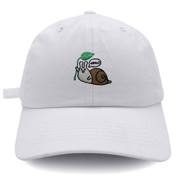 Hello Snail Dad Hat Embroidered Baseball Cap Cute Character