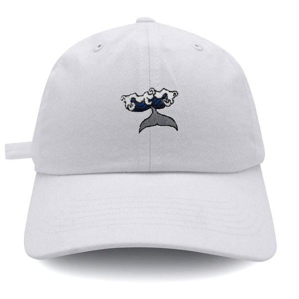 Whale Dad Hat Embroidered Baseball Cap Wave Ocean