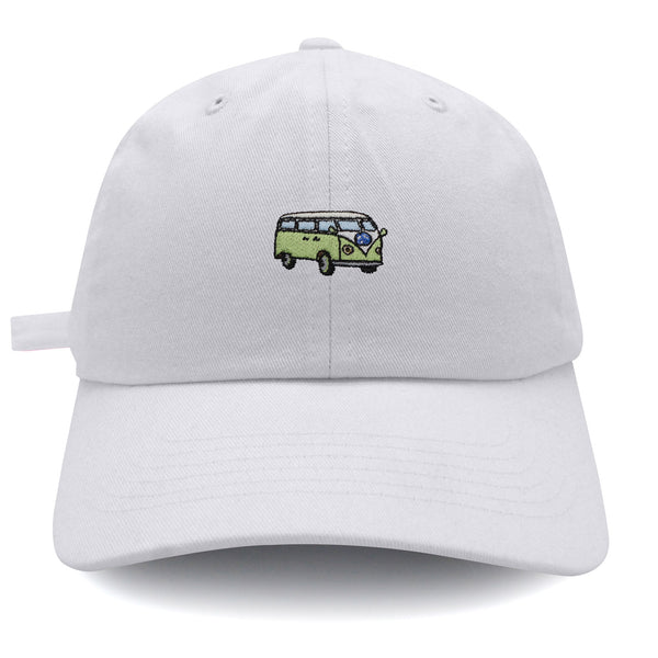 Hippie Bus Dad Hat Embroidered Baseball Cap Surfing RV