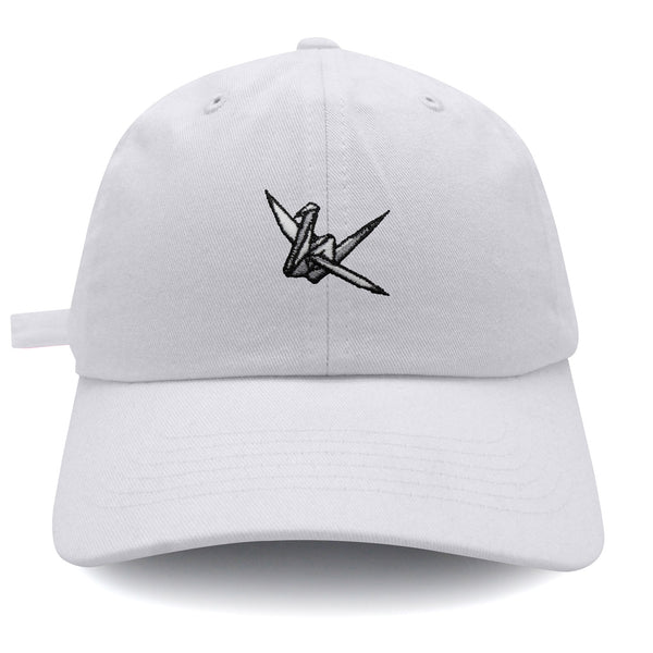 Origami Crane Dad Hat Embroidered Baseball Cap Paper Swan