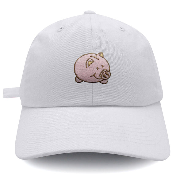 Piggy Bank Dad Hat Embroidered Baseball Cap Coin