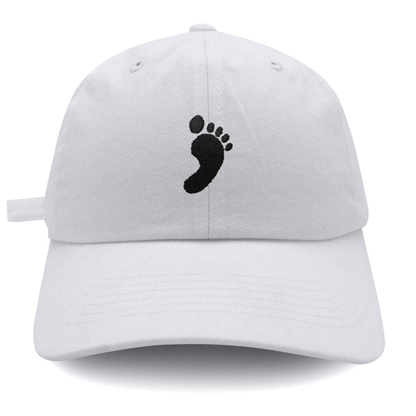 Footprint Dad Hat Embroidered Baseball Cap Feet