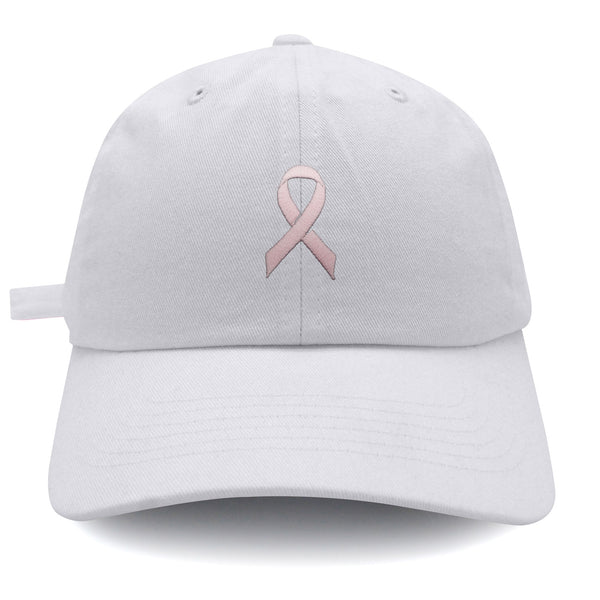 Pink Ribbon Dad Hat Embroidered Baseball Cap Breast Cancer