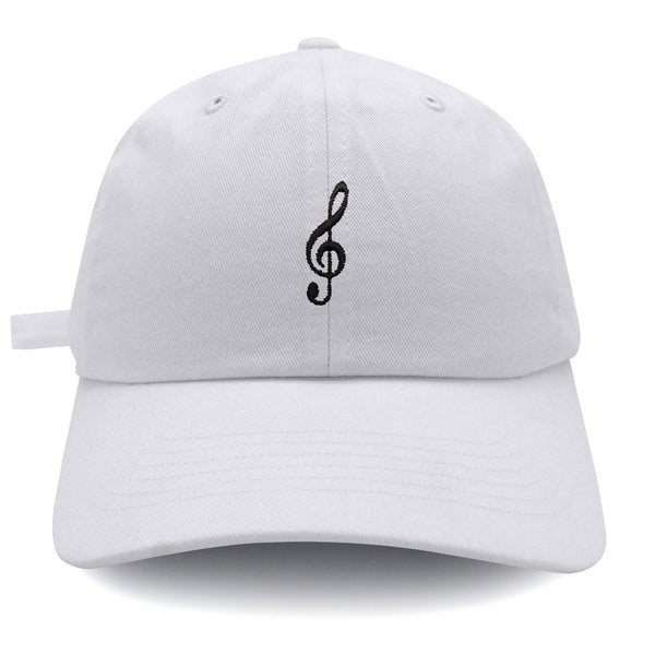 Treble Clef Dad Hat Embroidered Baseball Cap Music Symbol