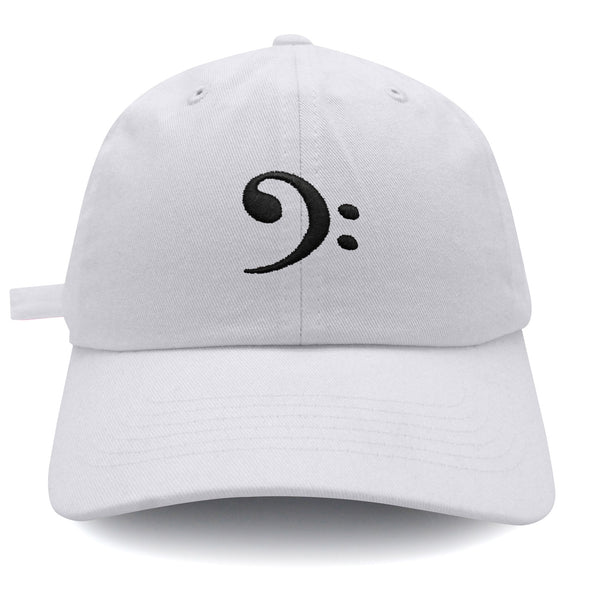 Bass Clef Dad Hat Embroidered Baseball Cap Music Symbol