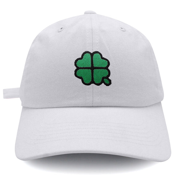 Four Leaf Clover  Dad Hat Embroidered Baseball Cap Clove Lucky