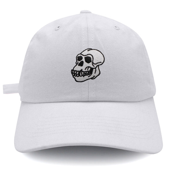 Gorilla Skull Dad Hat Embroidered Baseball Cap Skelton