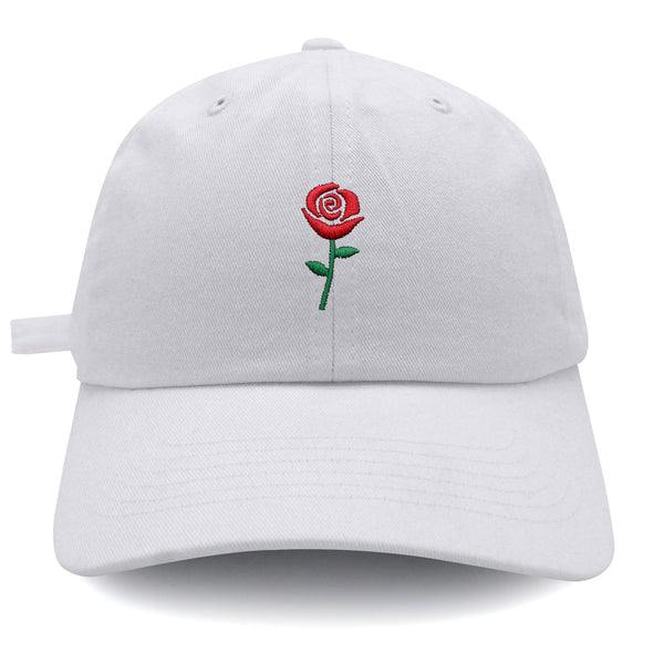 Rose Dad Hat Embroidered Baseball Cap Flower