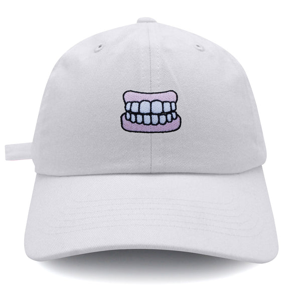 Dentures Dad Hat Embroidered Baseball Cap Funny