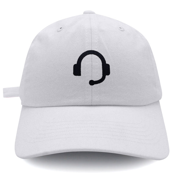 Gaming Headphones Dad Hat Embroidered Baseball Cap Symbol