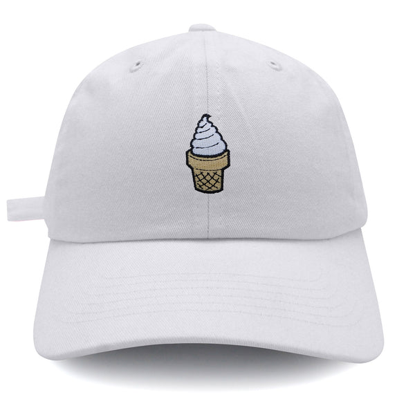 Ice Cream Cone Dad Hat Embroidered Baseball Cap Foodie