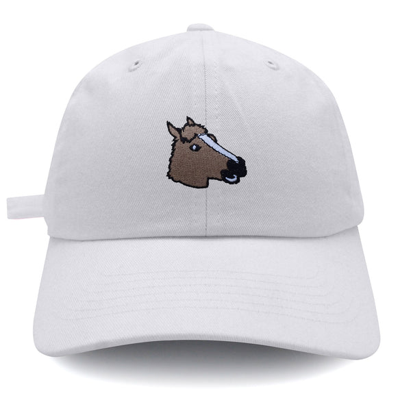 Horse Mask  Dad Hat Embroidered Baseball Cap Costume