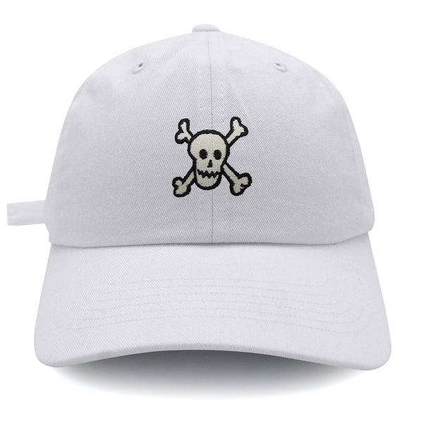 Crossbones Dad Hat Embroidered Baseball Cap Skull