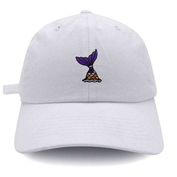 Mermaid Tail Dad Hat Embroidered Baseball Cap Cute