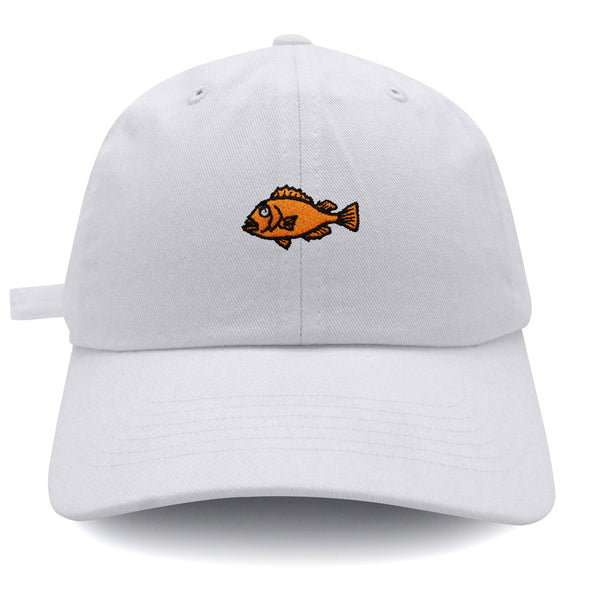 Fishing Dad Hat Embroidered Baseball Cap Rock Fish