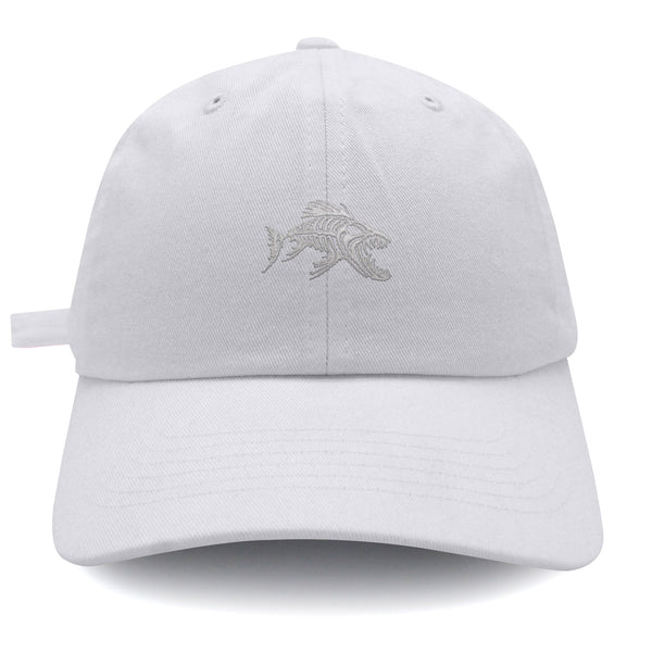 Fish Skeleton Dad Hat Embroidered Baseball Cap Fish Bone