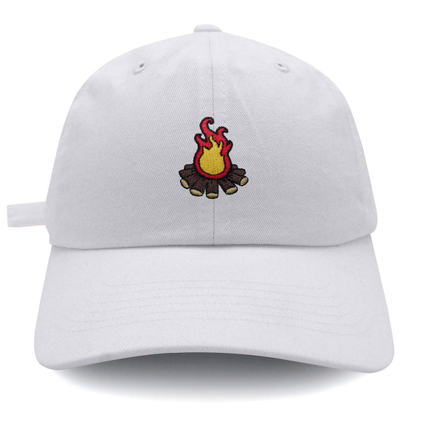 Camp Fire Dad Hat Embroidered Baseball Cap Grill Pit