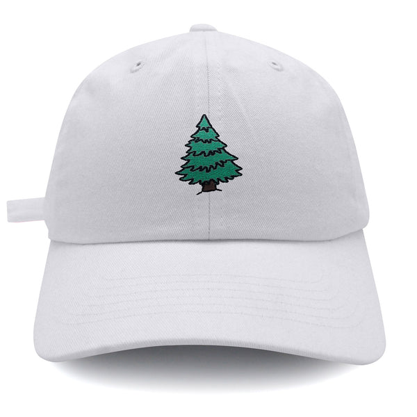 Pine Tree Dad Hat Embroidered Baseball Cap Forest Camping