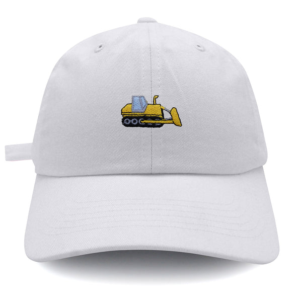 Bulldozer Dad Hat Embroidered Baseball Cap Construction