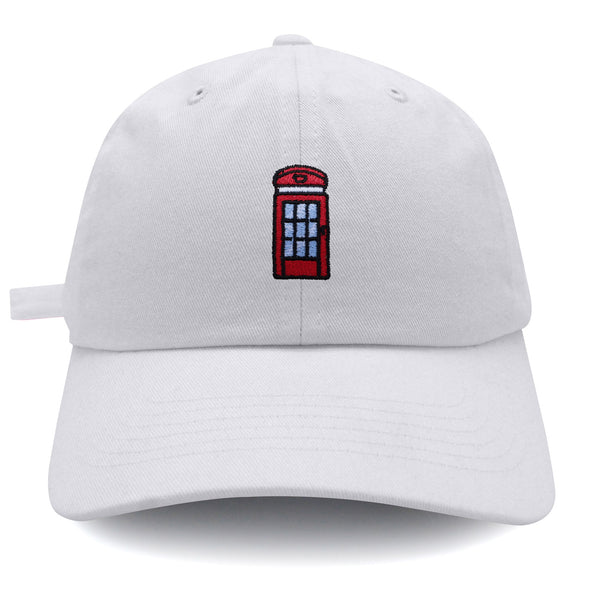 Telephone Booth Dad Hat Embroidered Baseball Cap Vintage