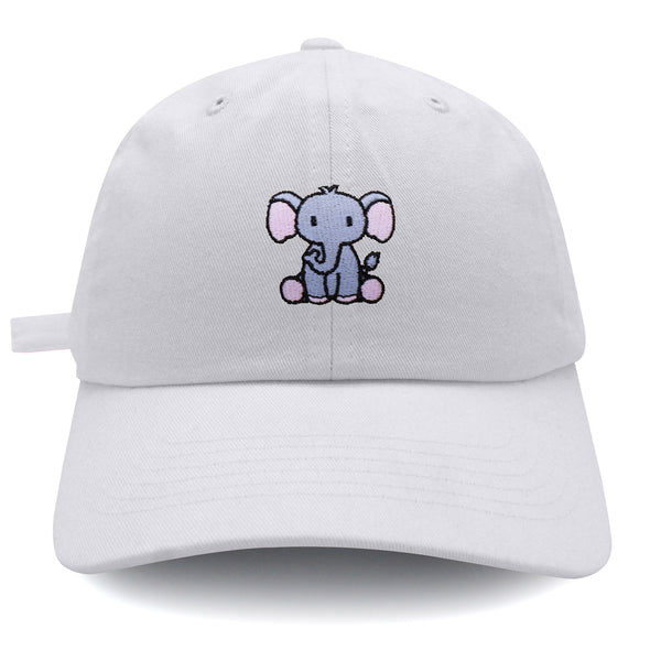 Sitting Elephant Dad Hat Embroidered Baseball Cap Cute Sitting