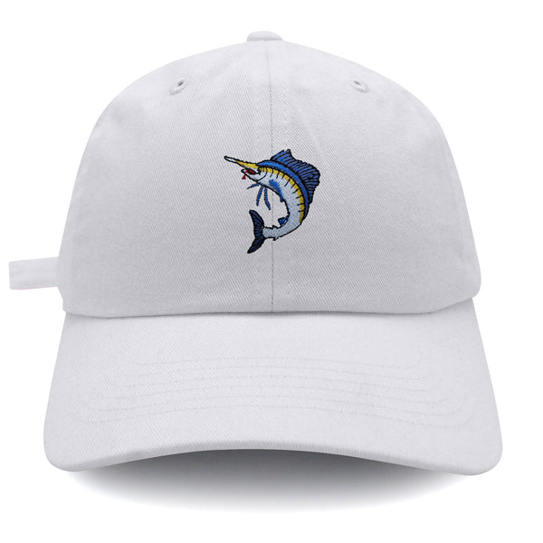 Marlin Dad Hat Embroidered Baseball Cap