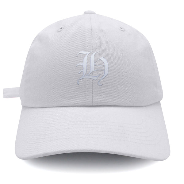 Old English Letter H Dad Hat Embroidered Baseball Cap English Alphabet