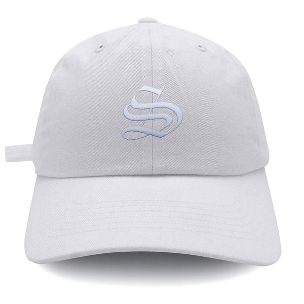 Old English Letter S Dad Hat Embroidered Baseball Cap English Alphabet