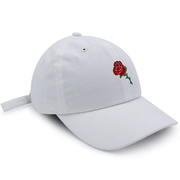 Rose Dad Hat Embroidered Baseball Cap Flower Floral Love