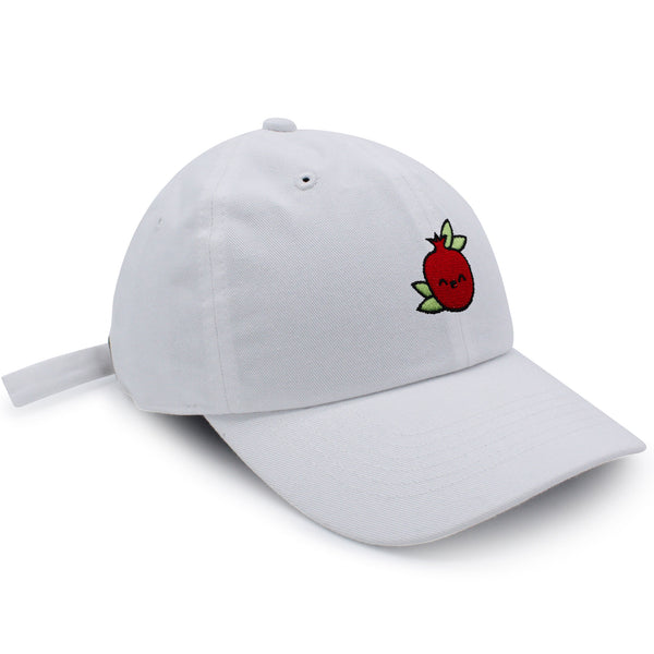 Pomegranate Dad Hat Embroidered Baseball Cap Vegan Fruit Garnet