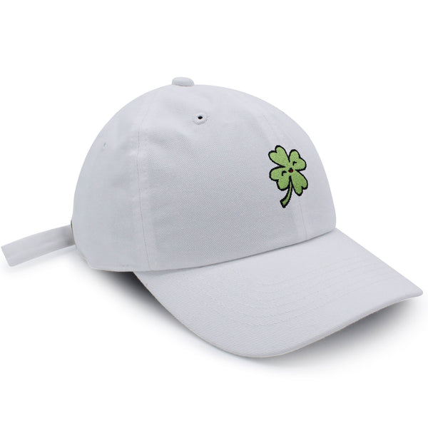 Clover Dad Hat Embroidered Baseball Cap Lucky Flower