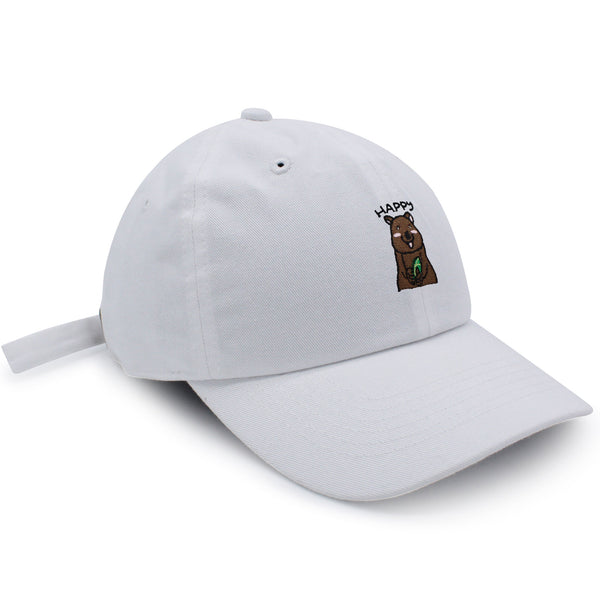 Happy Quokka Dad Hat Embroidered Baseball Cap Cute Animal