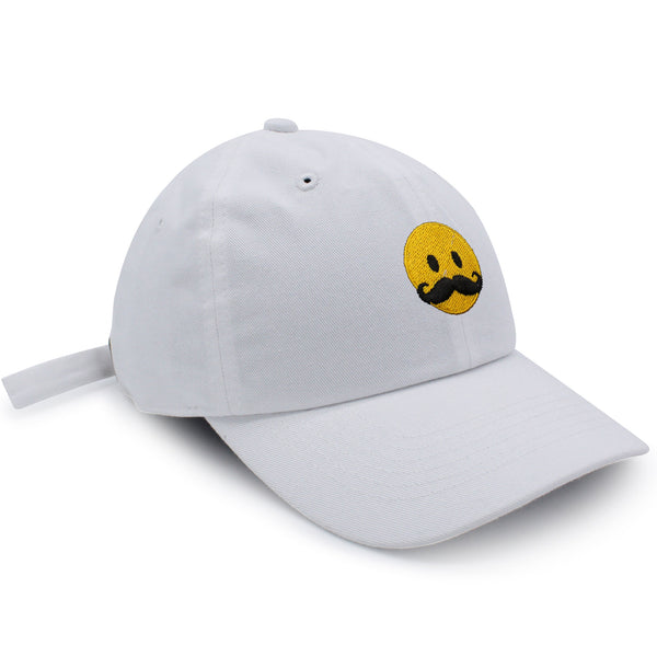 Mustache Emoji Dad Hat Embroidered Baseball Cap Funny