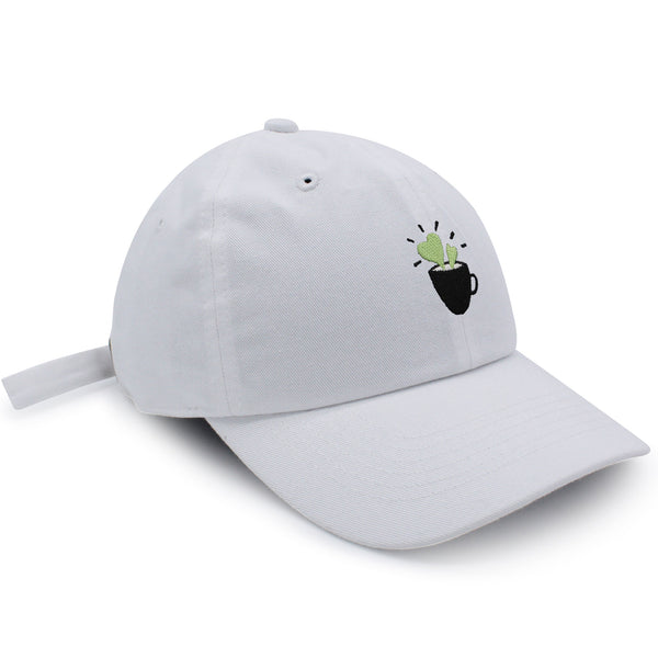 Plant in Mug Dad Hat Embroidered Baseball Cap Plant