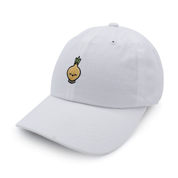 Smiling Onion Dad Hat Embroidered Baseball Cap Vegan Vegetable