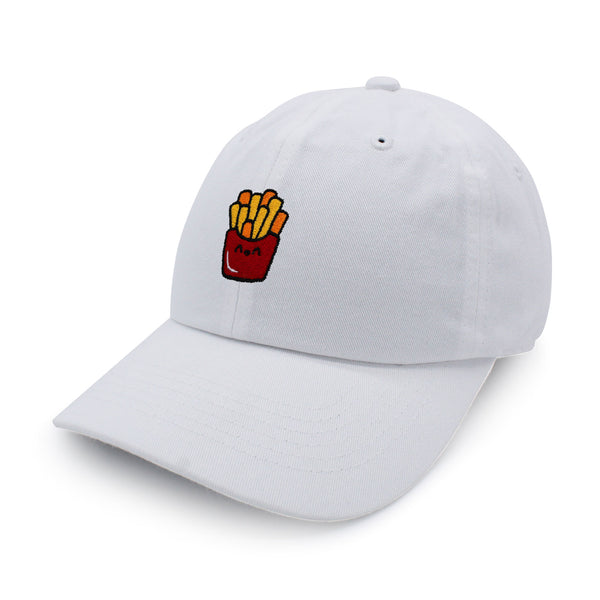 Smiling French Fries Dad Hat Embroidered Baseball Cap Chips Fast Food