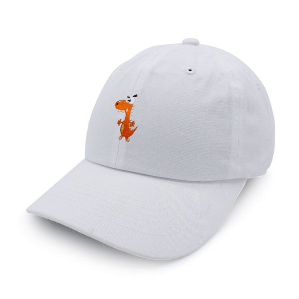 Funny Orange Dinosaur Dad Hat Embroidered Baseball Cap  Funny Dino