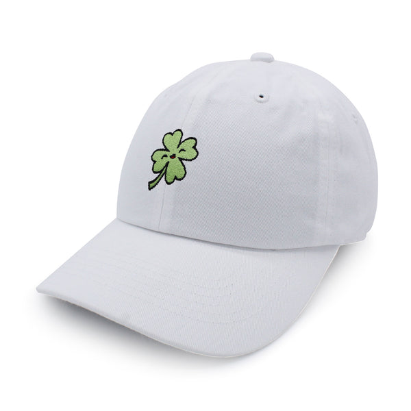 Clover Dad Hat Embroidered Baseball Cap Lucky Flower