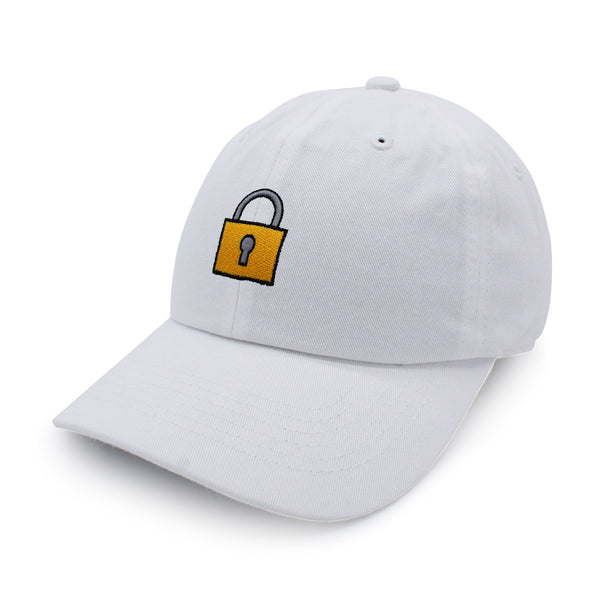 Lock Dad Hat Embroidered Baseball Cap Gate Logo