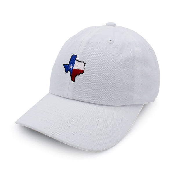 Texas Dad Hat Embroidered Baseball Cap Map Flag