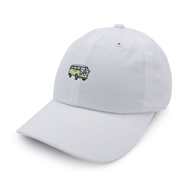 Hippie Bus Dad Hat Embroidered Baseball Cap Surfing RV